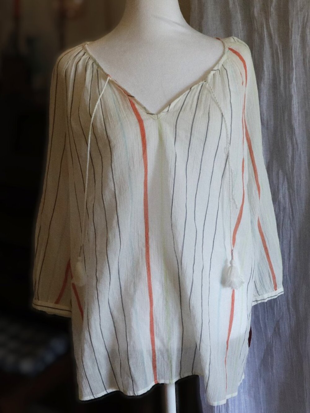 Merona Bohemian Cotton Blouse, NWT, L